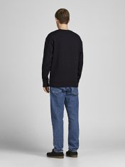 Jack&Jones Pánská mikina JJEBRADLEY Relaxed Fit 12249341 Black (Velikost L)