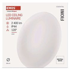 Emos LED přisazené svítidlo FIONI, kruhové bílé 24W neutrální bílá, IP44