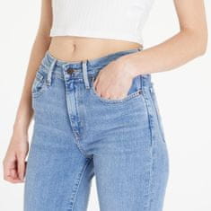 Levis Kalhoty High Rise Skinny Blue W27/L32 Modrá