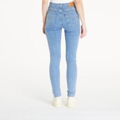 Levis Kalhoty High Rise Skinny Blue W27/L32 Modrá