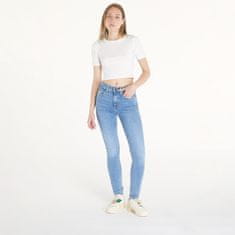 Levis Kalhoty High Rise Skinny Blue W27/L32 Modrá