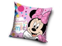 Carbotex  Povlak na polštářek Minnie Always Smile 40x40 cm