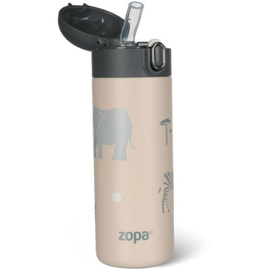 ZOPA Termoska na tekutiny s brčkem 400 ml