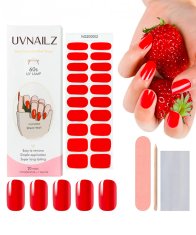 BRILIANTO Lak na nehty, Samolepky na nehty, Gelové nálepky na nehty, Lak na nehty BRILIANTO | UVNAILS Klasická manikúra - Zářivě červená