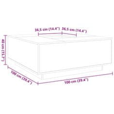 Vidaxl Konferenční stolek betonově šedý 100x100x40 cm kompozitní dřevo