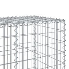 Petromila Gabionový koš s víkem 400 x 100 x 100 cm pozinkované železo