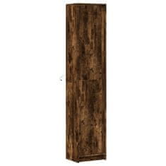 Vidaxl Skříň highboard s LED kouřový dub 41,5 x 32,5 x 200 cm kompozit