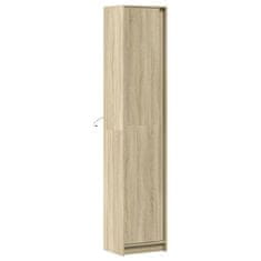 Vidaxl Skříň highboard s LED dub sonoma 41,5 x 32,5 x 200 cm kompozit