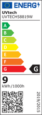 UVtech LED žárovka, 2W E27, oranžová bez obsahu modré Výkon: 5W