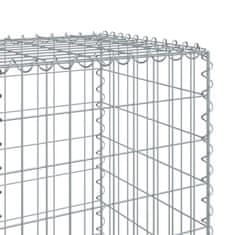 Petromila Gabionový koš s víkem 400 x 50 x 150 cm pozinkované železo