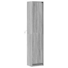 Vidaxl Skříň highboard s LED šedá sonoma 41,5 x 32,5 x 200 cm kompozit