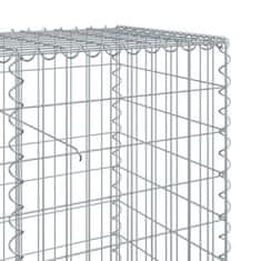 Petromila Gabionový koš s víkem 300 x 50 x 100 cm pozinkované železo