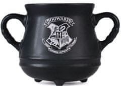 CurePink 3D keramický hrnek-kotlík Harry Potter: Erb Bradavic - Hogwarts (objem 650 ml)