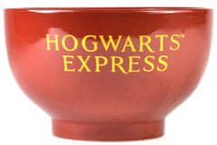 CurePink Keramická miska Harry Potter: Nástupiště 9 3|4 (14 x 9 cm) červená