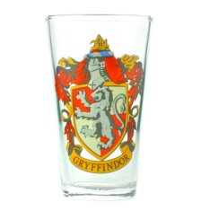 CurePink Sklenice Harry Potter: Gryffindor - Nebelvír (objem 450 ml)