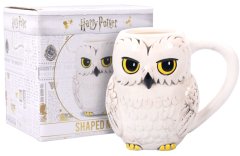 CurePink 3D keramický hrnek Harry Potter: Sova Hedwiga (objem 425 ml)