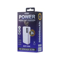 REMAX RPP-506 Power Bank 30000mAh USB / USB-C 22.5W, bíla