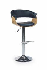 Halmar Barová židle H45 jasně dub/černá (1p=1szt)