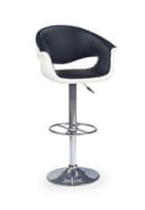 Halmar Barová židle H46 bílá-černá (1p=1szt)