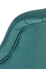Halmar Dřevěná jídelní židle TOLEDO 2 dub medový / tap. MONOLITH 37 (tmavě zelená) (1p=1szt)