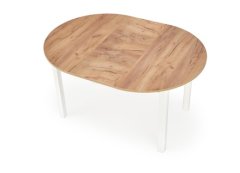 Halmar Moderní jídelní stůl RINGO barva deska dub, nohy - bílá (102-142x102x76 cm) (2p=1szt) (2 Karton)