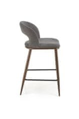 Halmar Barová židle H114 šedá / ořechová (1p=2szt)