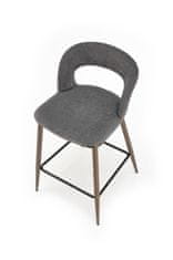 Halmar Barová židle H114 šedá / ořechová (1p=2szt)