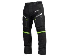 Cappa Racing Kalhoty moto pánské FIORANO textilní černé/zelené 4XL