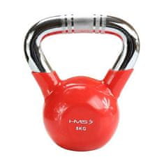 HMS Kettlebell s chromovaným úchopem KTC 8 kg červený