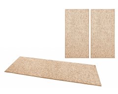 BT Carpet Ložnicová sada Wolly 102842 Beige Brown (Rozměry koberců 3 díly: 67x140 (2x), 67x250 (1x))