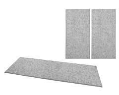 BT Carpet Ložnicová sada Wolly 102840 Grey (Rozměry koberců 3 díly: 67x140 (2x), 67x250 (1x))