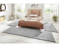 BT Carpet Ložnicová sada Wolly 102840 Grey (Rozměry koberců 3 díly: 67x140 (2x), 67x250 (1x))