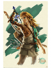 Plakát The Legend of Zelda: Tears of the Kingdom - Link Unleashed