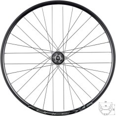 Force Zapletené kolo XC Disc 7025951 584-19 - zadní 135/10 mm 804343, 32 děr, 6 děr, černá (27,5)