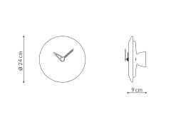 Nomon Designové nástěnné hodiny Nomon Bari S Sahara 24cm