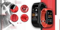 Giewont Smartband Giewont Fit&Go Duo Gw200-1 - Black + Řemínek Alert Red