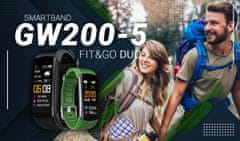 Giewont Smartband Giewont Fit&Go Duo Gw200-5 - Black + Řemínek Go Green