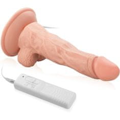 XSARA Realistický vibrátor dildo umělýpenis na přísavce - 77007158