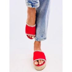 Dámské žabky espadrille Red velikost 37