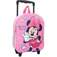 Vadobag Dětský cestovní 3D kufr na kolečkách Minnie Mouse