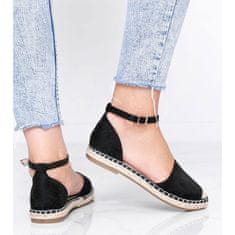 Černé sandály espadrille by Chloe Star velikost 41