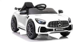 Baby Mix Elektrické autíčko Baby Mix Mercedes-Benz GTR-S AMG white