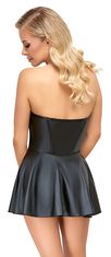 Cottelli Collection Cottelli HOOK UP Dress (Black), lesklé šaty S