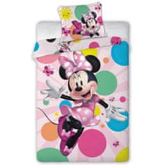 FARO Textil Dětské povlečení Myška Minnie s motýlky 140x200 cm