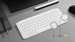 Keychron B1 Pro Bezdrátová klávesnice Ultra-Slim, Bluetooth & 2.4GHz, Ivory White - B1P-K8