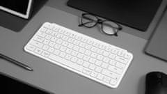 Keychron B1 Pro Bezdrátová klávesnice Ultra-Slim, Bluetooth & 2.4GHz, Ivory White - B1P-K8