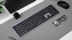 Keychron B6 Pro Bezdrátová klávesnice Ultra-Slim, Bluetooth & 2.4GHz, Space Gray - B6P-K1