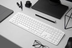 Keychron B6 Pro Bezdrátová klávesnice Ultra-Slim, Bluetooth & 2.4GHz, Ivory White - B6P-K8