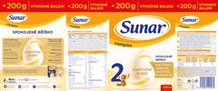 Sunar Complex 2 pokračovací kojenecké mléko 800 g