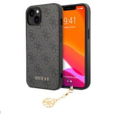 Guess  4G Charm Zadní Kryt pro iPhone 13 Tone on Tone Grey